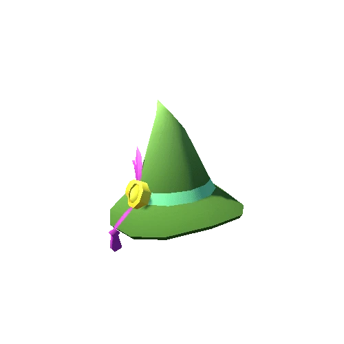 Wizard Hat 05 Green